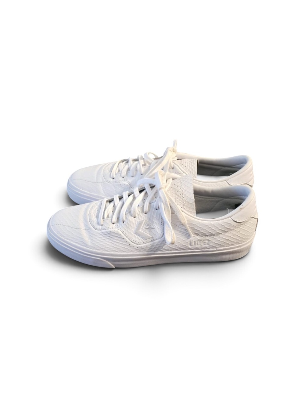 Converse White Low-Top Lace-Up Sneakers